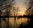 Hochwasser - schöne Gefahr by Ulrike Schöne (Elbe Hochwasser in Rosslau) (2011-02-27)