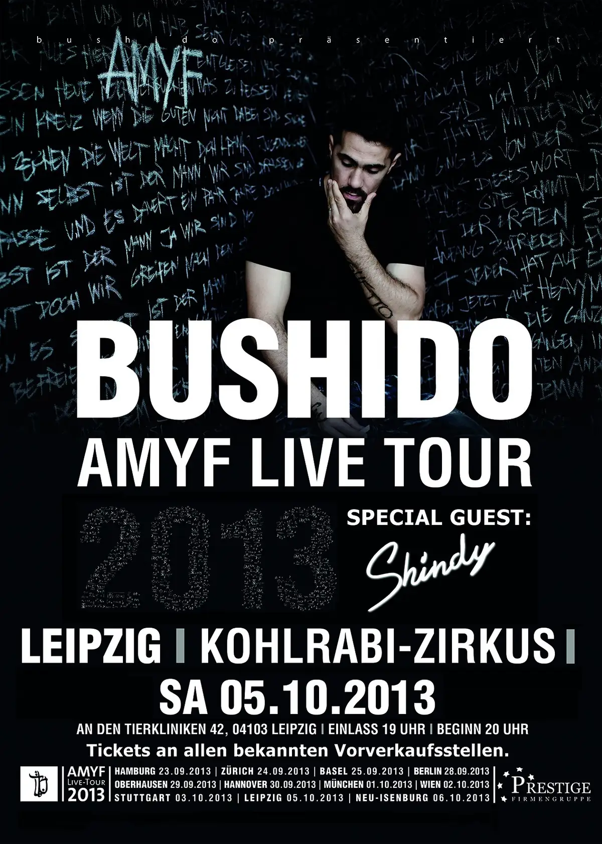 Bushido Konzert am 05.10.2013 in Leipzig / Kohlrabi Zirkus